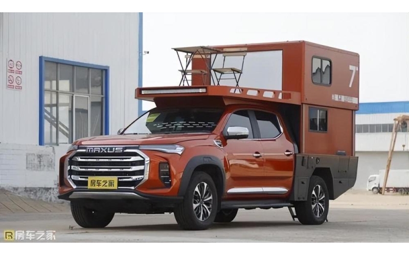 颜值更高，造型新颖！途酷T90全新升顶皮卡房车！